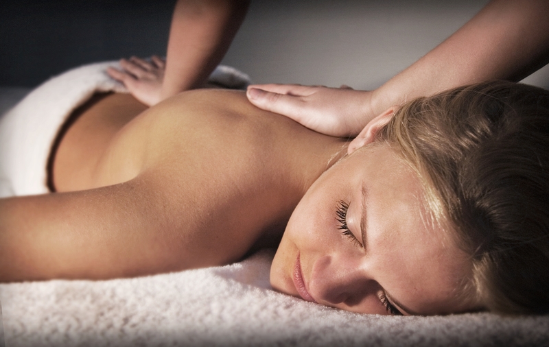Sports massage treatment in progress
